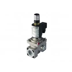 Electrovanne gaz à réarmement manuel NF Aluminium 1\'1/2 600mBar