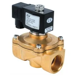 Electrovanne bronze 1\'1/2 NO action directe