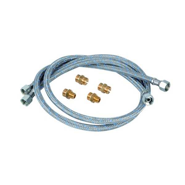 Lot de 2 flexibles avec 4 raccords