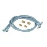 Lot de 2 flexibles et 4 raccords