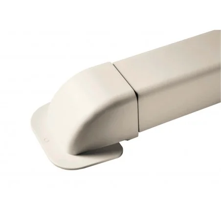 Amorces de mur - pour goulottes 80 mm - RAL9010 blanc pur