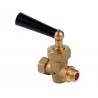 Robinet 2 voies Raccord 1/4 Gaz PN25