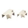 T de dérivation type 08 pour goulotte 80 mm blanc pur