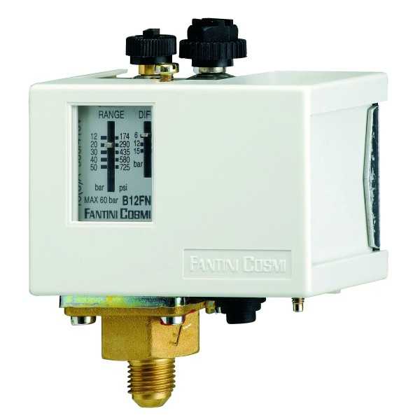 Pressostat de réglage B12FNY 12-50 bar