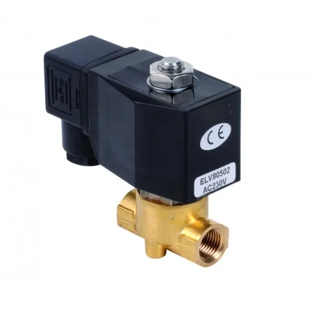 Electrovanne bronze 3/4\' NO action directe