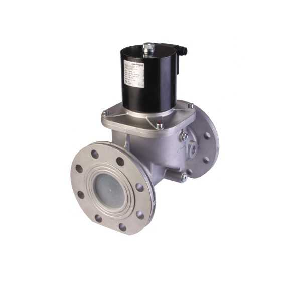 Electrovanne gaz automatique NF Aluminium brides DN100 6Bar