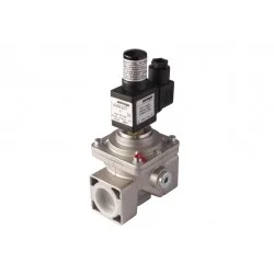 Electrovanne gaz à réarmement manuel NF Aluminium brides DN125 600mBar