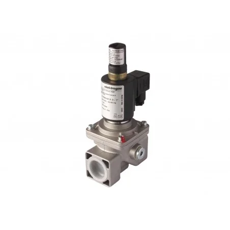 Electrovanne gaz à réarmement manuel NF Aluminium 1\' 6Bar