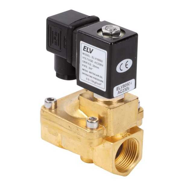 Electrovanne bronze 1/2'' NF action indirecte