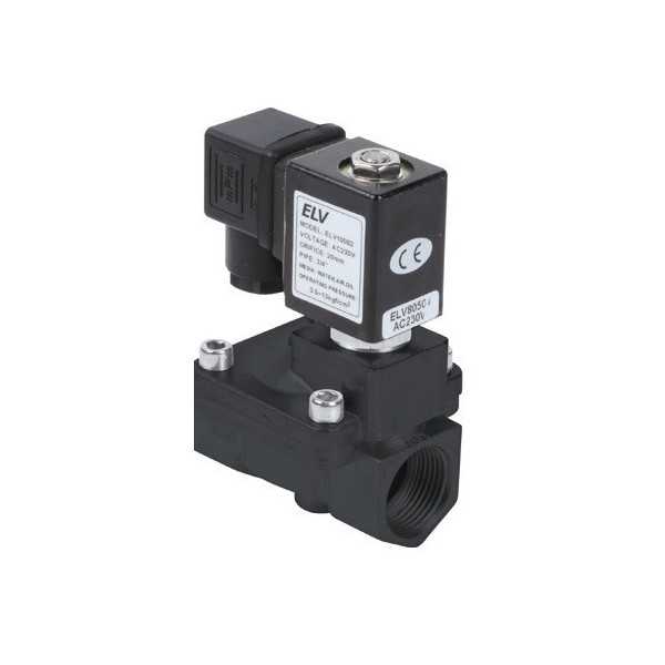 Electrovanne plastique 3/8'' NF action indirecte