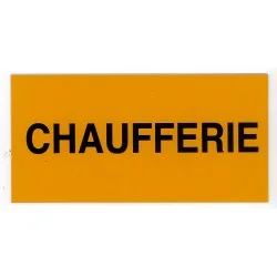 Etiquette CHAUFFERIE