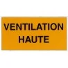 Etiquette VENTILATION HAUTE