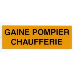 Etiquette GAINE POMPIER CHAUFFERIE