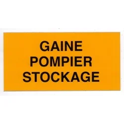 Rigid label Firefighter storage