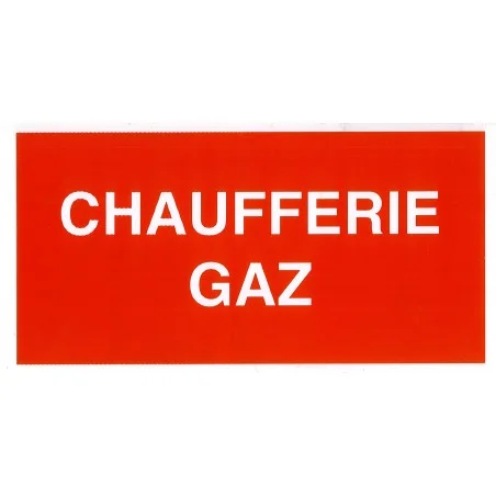 Etiquette CHAUFFERIE GAZ