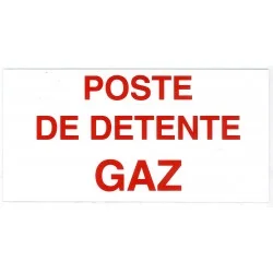 Etiquette POSTE DETENTE GAZ