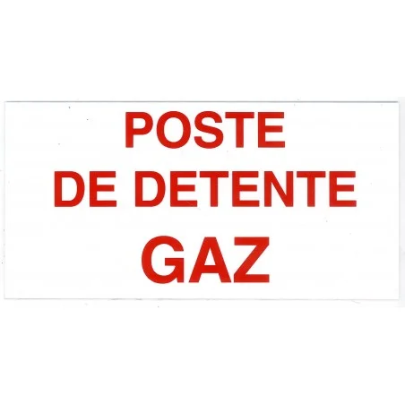 Etiquette POSTE DETENTE GAZ