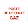 Etiquette POSTE DETENTE GAZ