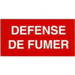 Etiquette DEFENSE DE FUMER