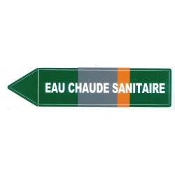 Etiquette EAU CHAUDE SANITAIRE