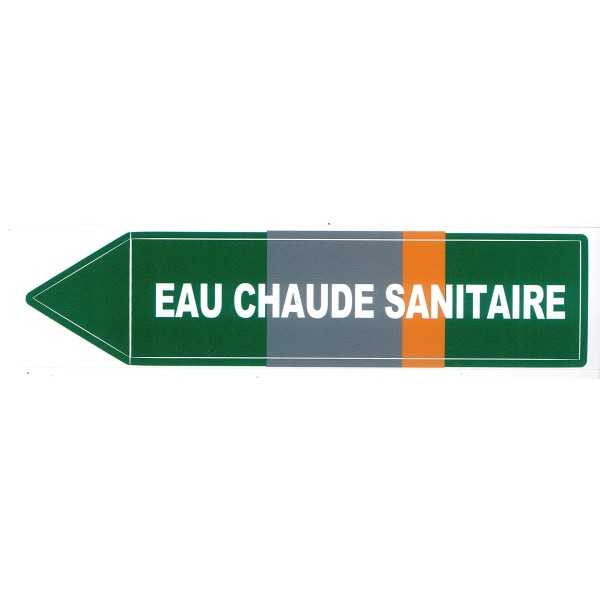 Etiquette EAU CHAUDE SANITAIRE