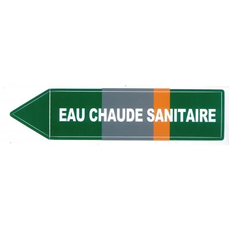 Etiquette EAU CHAUDE SANITAIRE