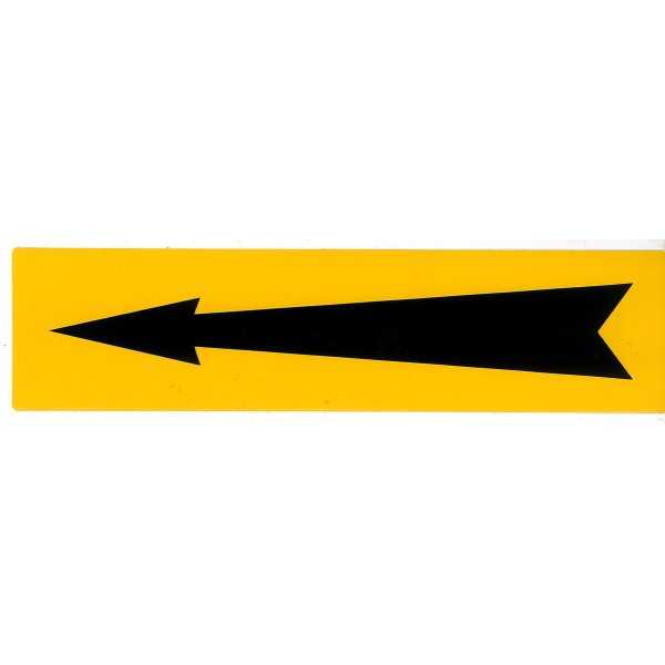 Etiquette Flèche Noire / Jaune
