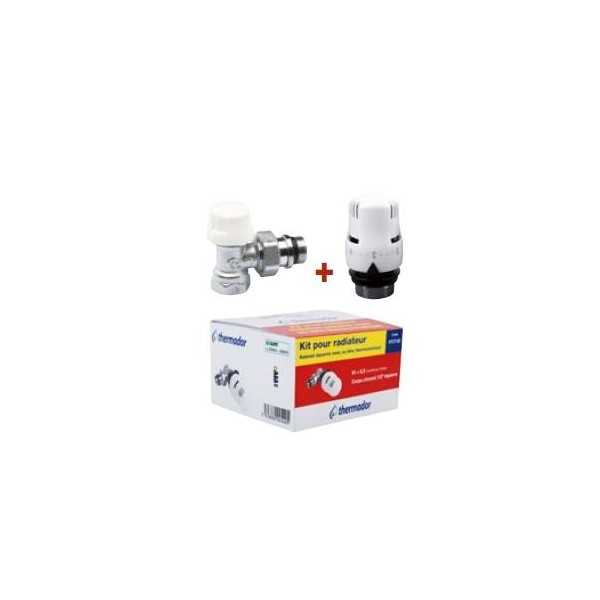 Kit équerre inversé deux pièces pour radiateur 3/8"