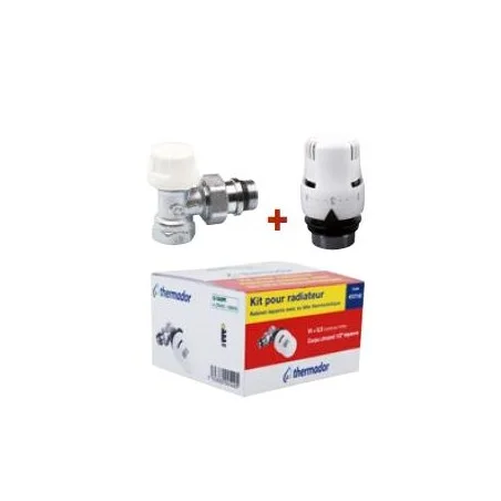 Kit équerre inversé deux pièces pour radiateur 3/8"
