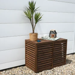 Cache climatisation bois traité taille M - 950x500x700mm