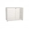 Cache climatisation Composite couleur blanc L 982x462x787