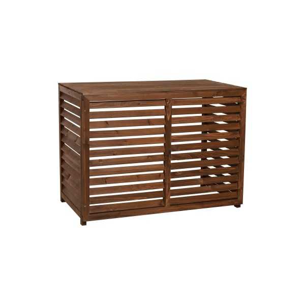Cache climatisation bois traité taille M - 950x500x700mm