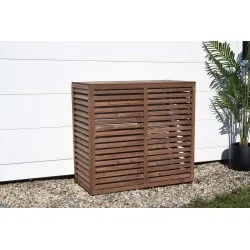 Cache climatisation bois traité - Taille L - 1000x500x950mm