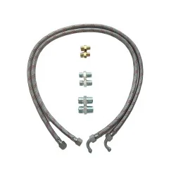Lot de 2 flexibles avec 6 raccords