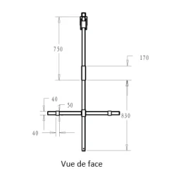 Palan / lève charge climatisation 150kg 20m