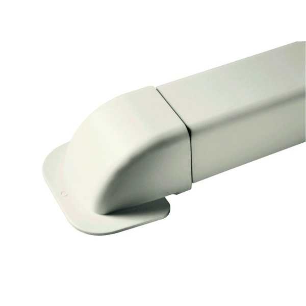 Amorces de mur - pour goulotte 60 mm - RAL9001